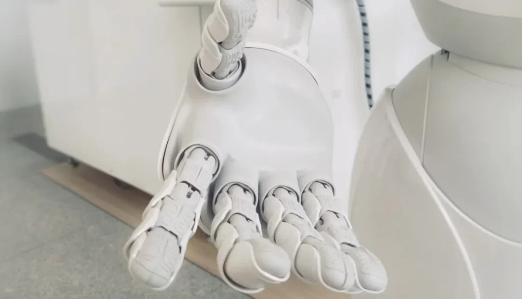 Robotic hand by AxiumTechNet demonstrating cutting-edge technology.